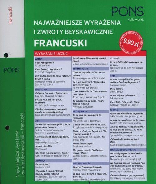 NAJWAŻNIEJSZE WYRAŻENIA I ZWROTY BŁYSKAWICZNIE