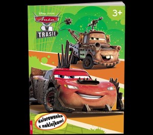 Disney Pixar Auta w trasie Kolorowanka z naklejkami NA-9144