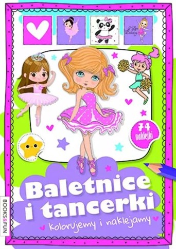 BALETNICE I TANCERKI. KOLORUJEMY I NAKLEJAMY