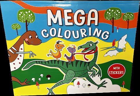 Mega colouring with stickers