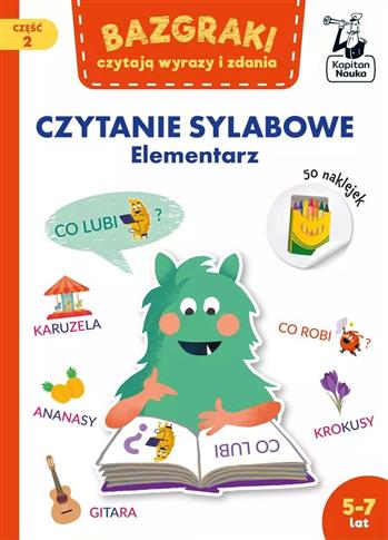 Bazgraki czytają wyrazy i zdania. Czytanie sylabow