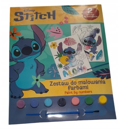 ZESTAW DO MALOWANIA FARBAMI STITCH PREZENT BRAK PĘ
