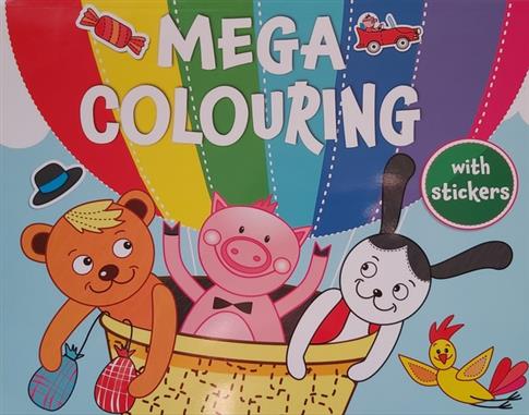 Mega ?colouring with stickers