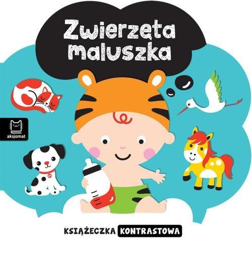KSIĄŻECZKA KONTRASTOWA ZWIERZĘTA MALUSZKA