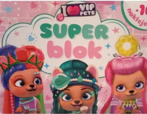I LOVE VIP PETS. SUPERBLOK Z NAKLEJKAMI