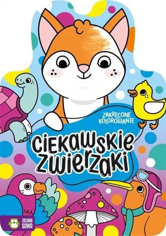 ZAKRĘCONE KOLOROWANIE. CIEKAWSKIE ZWIERZAKI