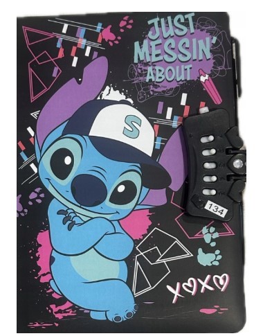 PAMIĘTNIK NA SZYFR BENIAMIN STITCH A5 80 KARTEK