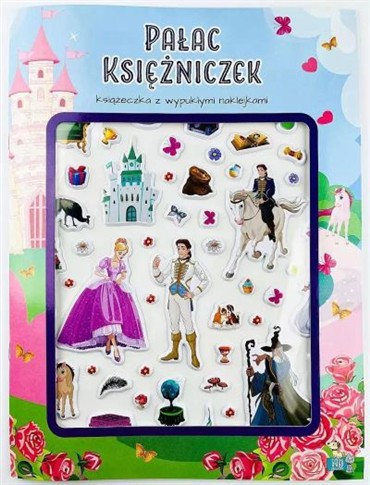 PAŁAC KSIĘŻNICZEK. KSIĄŻECZKA Z WYPUKŁYMI NAKLEJKA