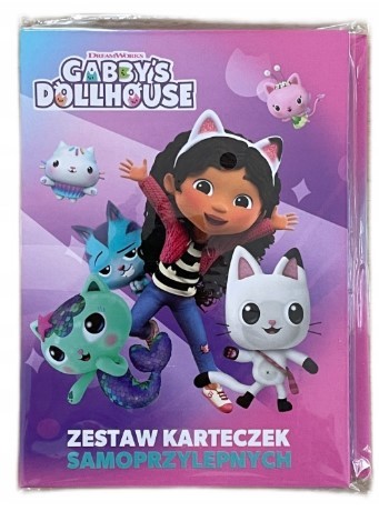 KARTECZKI SAMOPRZYLEPNE KOCI DOMEK GABI