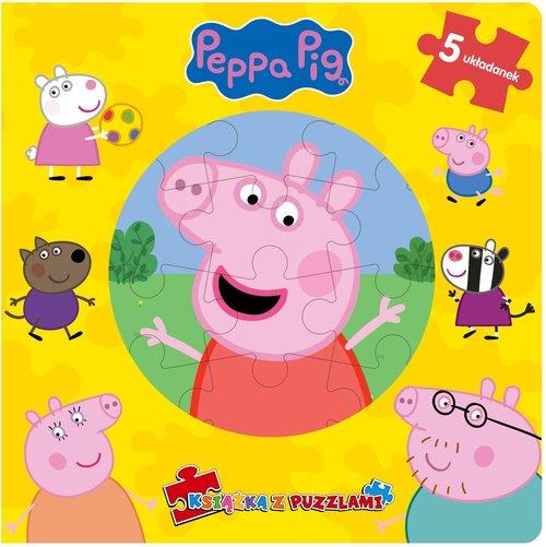 PEPPA PIG KSIĄŻKA Z PUZZLAMI