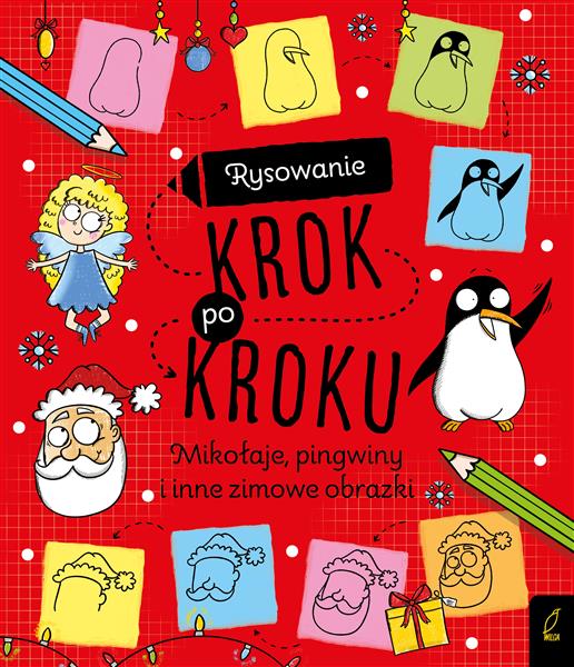 RYSOWANIE KROK PO KROKU. MIKOŁAJE, PINGWINY