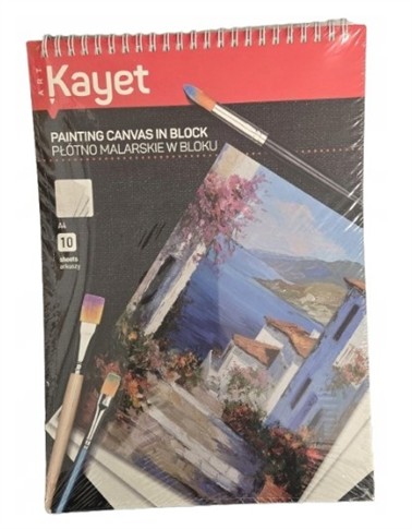 63. KAYET ART PŁÓTNO MALARSKIE W BLOKU A4...