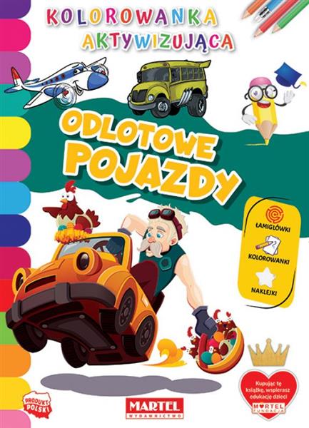 KOLOROWANKA AKTYWIZUJĄCA Z NAKLEJKAMI. ODLOTOWE PO