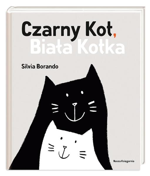 CZARNY KOT BIAŁA KOTKA
