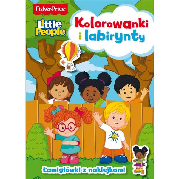 FISHER PRICE LITTLE PEOPLE KOLOROWANKI I LABIRYNTY