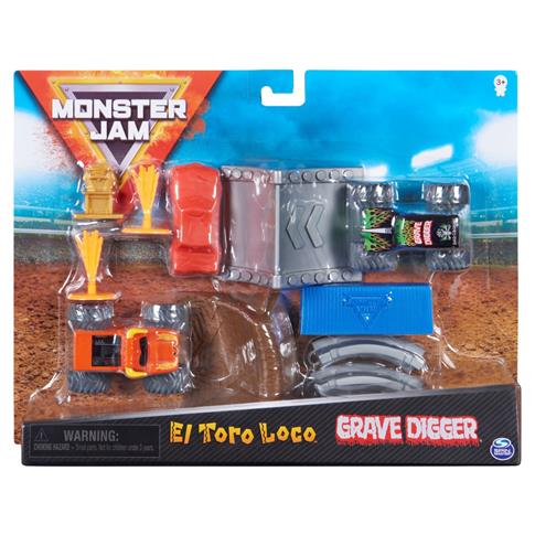 Monster Jam El Toro Loco Grave Digger zestaw