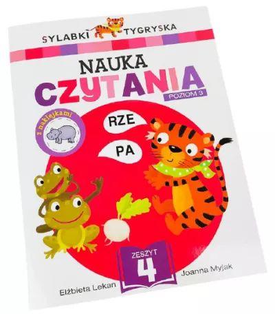 Sylabki Tygryska. Nauka czytania Poziom 3. Zeszyt