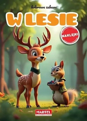 W LESIE. KOLOROWA ZABAWA + NAKLEJKI