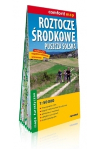 Roztocze Środkowe, Puszcza Solska laminowana mapa