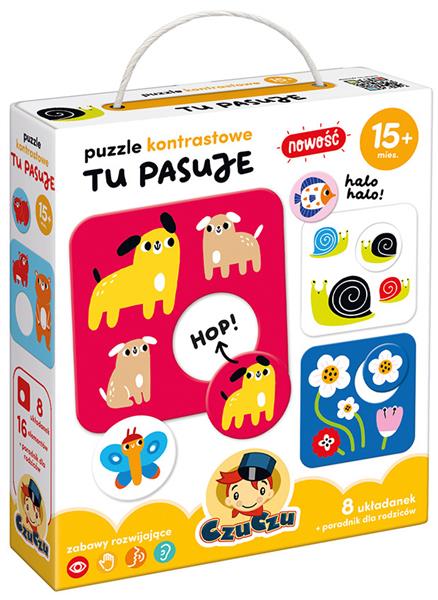 CZUCZU. PUZZLE KONTRASTOWE TU PASUJE 15 MIES.