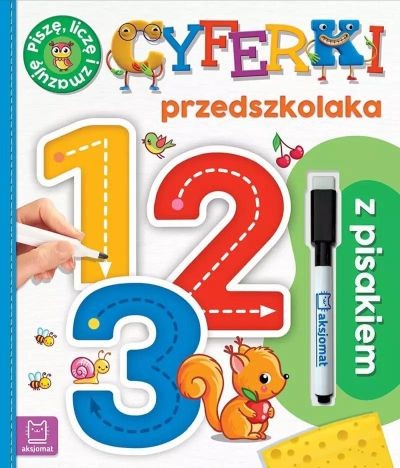 1,2,3,. CYFERKI PRZEDSZKOLAKA Z PISAKIEM.
