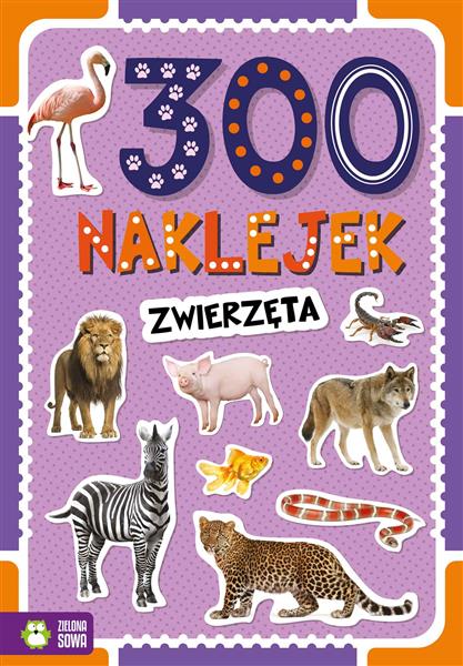 300 NAKLEJEK ZWIERZETA