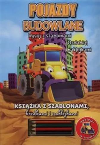 Pojazdy budowlane Rysuj z szablonami ozdabiaj nakl