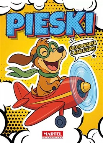 KOLOROWANKA KOMIKSOWA PIESKI Z NAKLEJKAMI