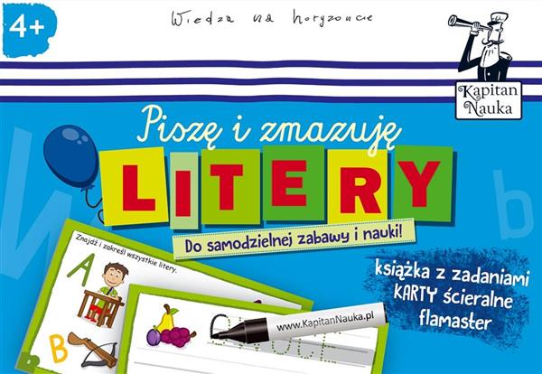 KAPITAN NAUKA. LITERY. PISZĘ I ZMAZUJĘ