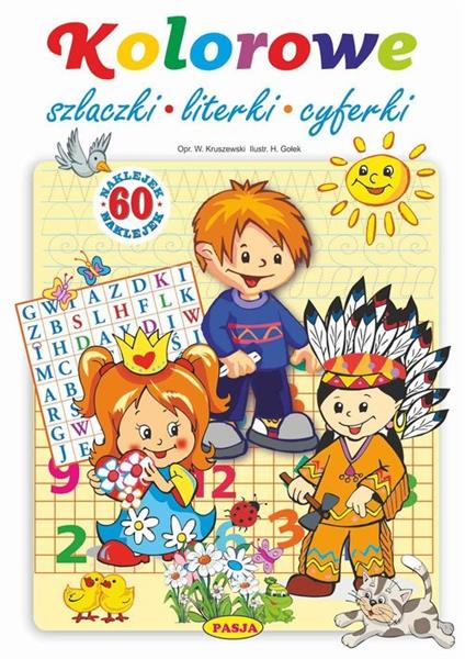 KOLOROWE SZLACZKI, LITERKI, CYFERKI