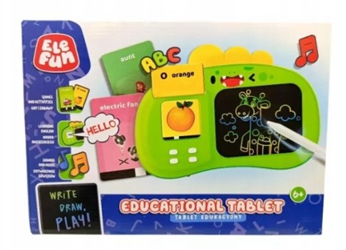 ELEFUN TABLET EDUKACYJNY ZIELONY PUDEŁKO