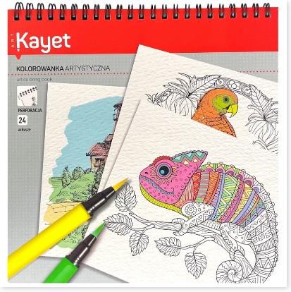 KOLOROWANKA ARTYSTYCZNA ANTYSTRESOWA NA SPIRALI