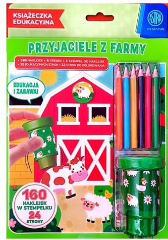 PRZYJACIELE Z FARMY KSIĄŻECZKA EDUKACYJNA + NAKLEJ