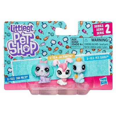 LITTLEST PET SHOP - 3-PAK ZWIERZAKÓW MIX