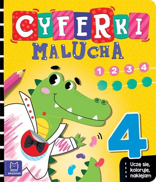 CYFERKI MALUCHA. UCZĘ SIĘ, KOLORUJĘ, NAKLEJAM
