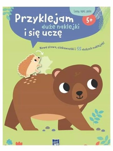 PRZYKLEJAM DUŻE NAKLEJKI I SIĘ UCZĘ LASY ŁAKI POLA