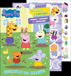 Ruszajmy do zabawy! Świnka Peppa. Tatuaże i naklejki