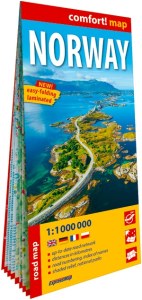 Norwegia laminowana mapa samochodowo-turystyczna 1:1 000 000