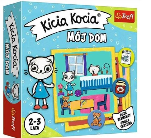 Mój dom Kicia Kocia, gra edukacyjna, Trefl