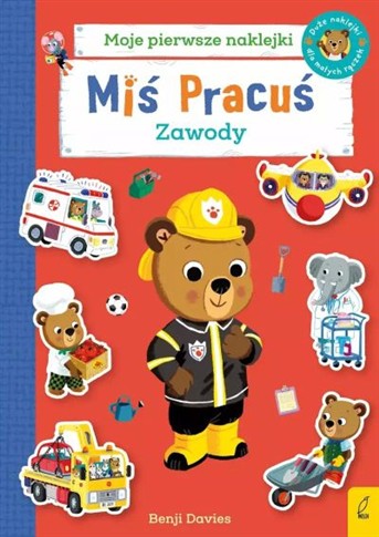 MIŚ PRACUŚ. ZAWODY. KSIĄŻKA Z NAKLEJKAMI