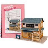 PUZZLE 3D DOMKI ŚWIATA JAPONIA SUSHI HOUSE CUBICFU