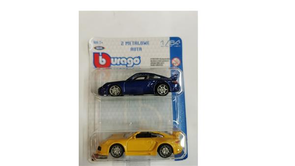 2 METALOWE AUTA BURAGO
