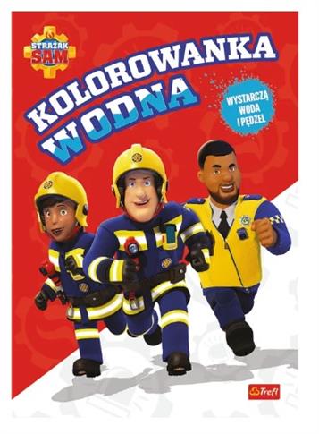 KSIĄŻKA AKTYWIZUJĄCA STRAŻAK SAM, MALOWANKA WODNA