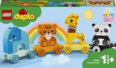 LEGO DUPLO, klocki Pociąg ze zwierzątkami, 10955
