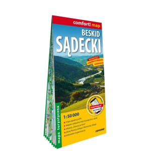 Beskid Sądecki mapa turystyczna 1:50 000 laminat 2024