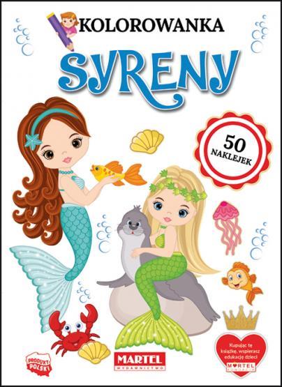 KOLOROWANKA Z NAKLEJKAMI. SYRENY