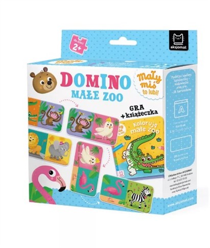 DOMINO. MAŁE ZOO. MAŁY MIŚ TO LUBI! GRA + KSIĄŻECZ