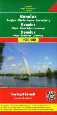 BELGIA HOLANDIA LUKSEMBURG MAPA 1:500 000