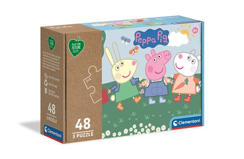 PUZZLE 3 X 48 EL. PLAY FOR FUTURE. ŚWINKA PEPPA CL