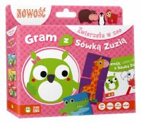 KSIĄŻKA Z GRĄ. GRAM Z SÓWKĄ ZUZIĄ. ZWIERZĘTA W ZOO